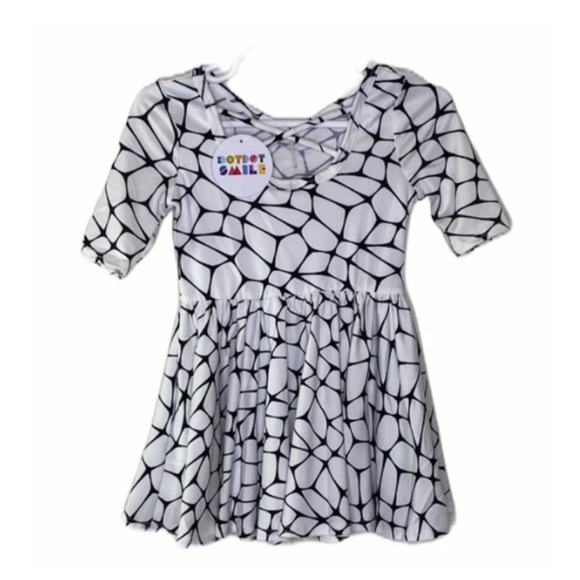 Dot Dot Smile White & Black Deco Ballerina Dress - Picture 5 of 8